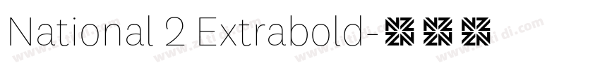 National 2 Extrabold字体转换